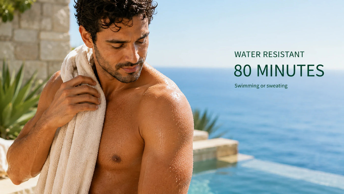 SPF50 water resistant use setting