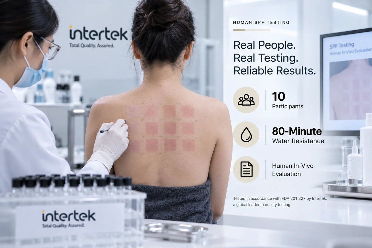 Human in vivo SPF testing under controlled ultraviolet exposure