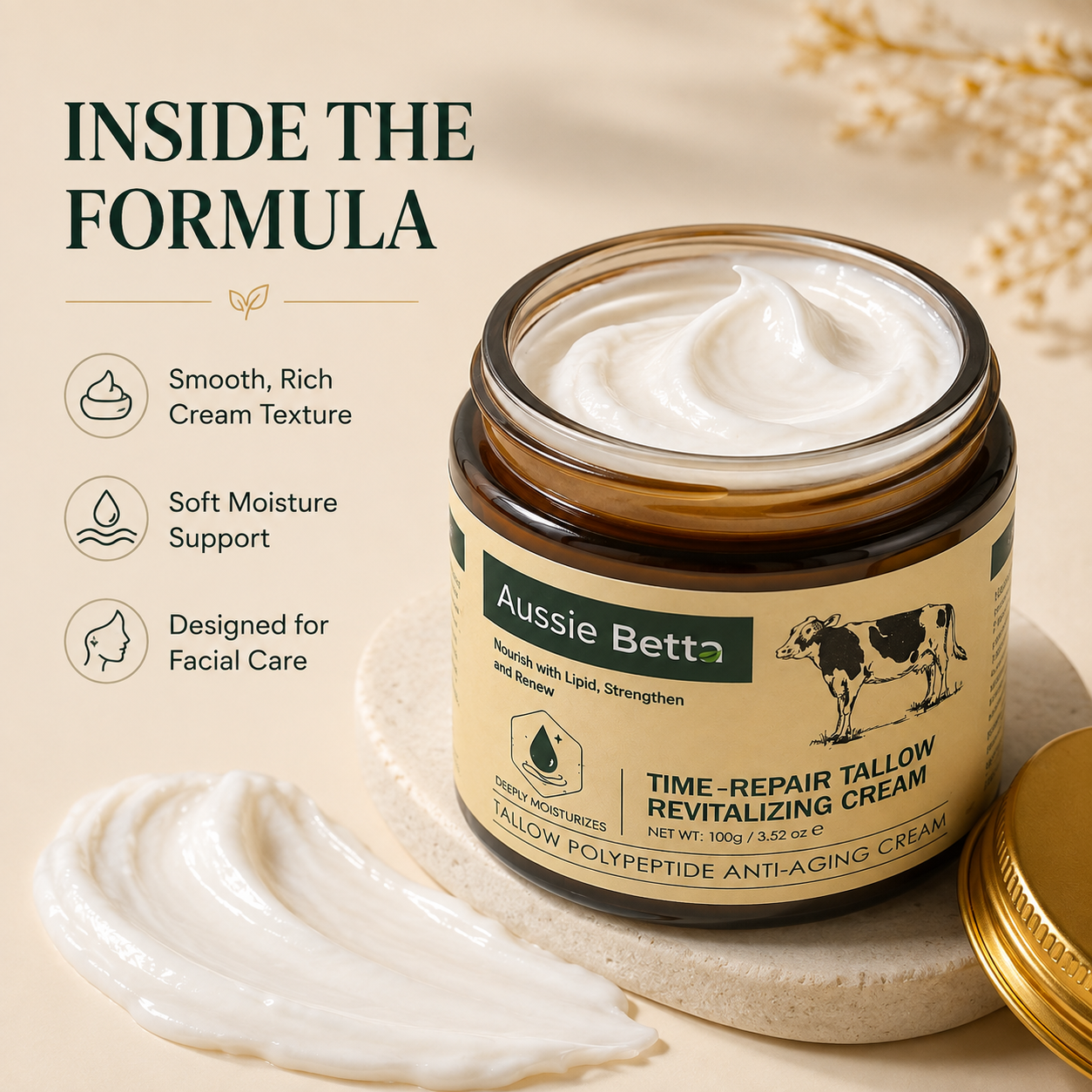 Aussie Betta Time-Repair Tallow Revitalizing Cream