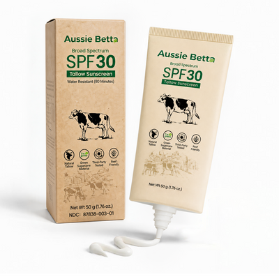 Aussie Betta Broad Spectrum SPF 30 Mineral Tallow Sunscreen for Face
