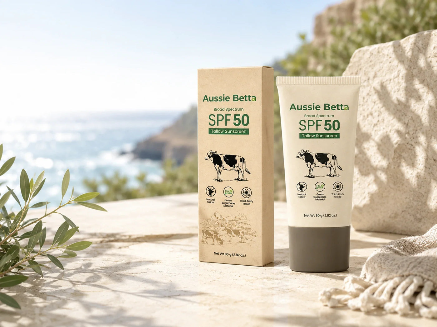 Aussie Betta SPF50 hybrid face and body sunscreen